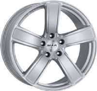 MAK Turismo-FF 9"X21-5/112  ET26 Silver (1000 Kg)